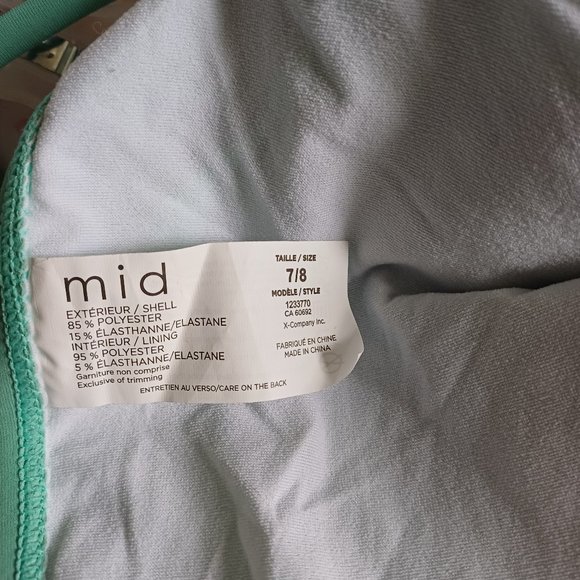 NWT M.I.D. Girls Two-Piece Floral Swimsuit Size 7-8 - Picture 7 of 8